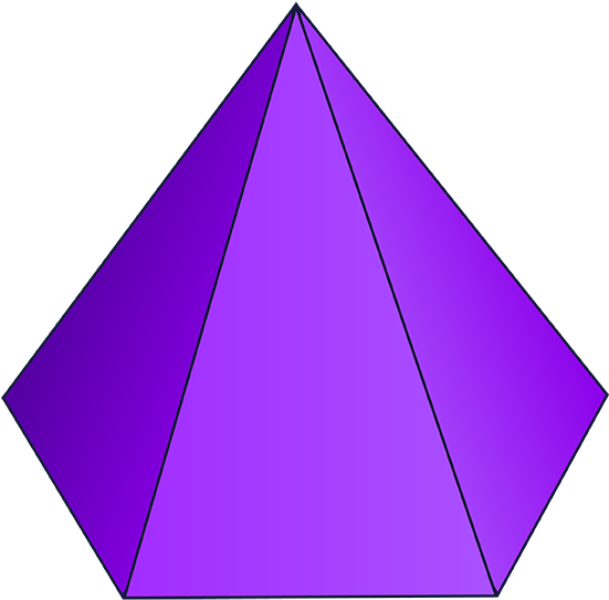 Purple3 D Pyramid Graphic PNG