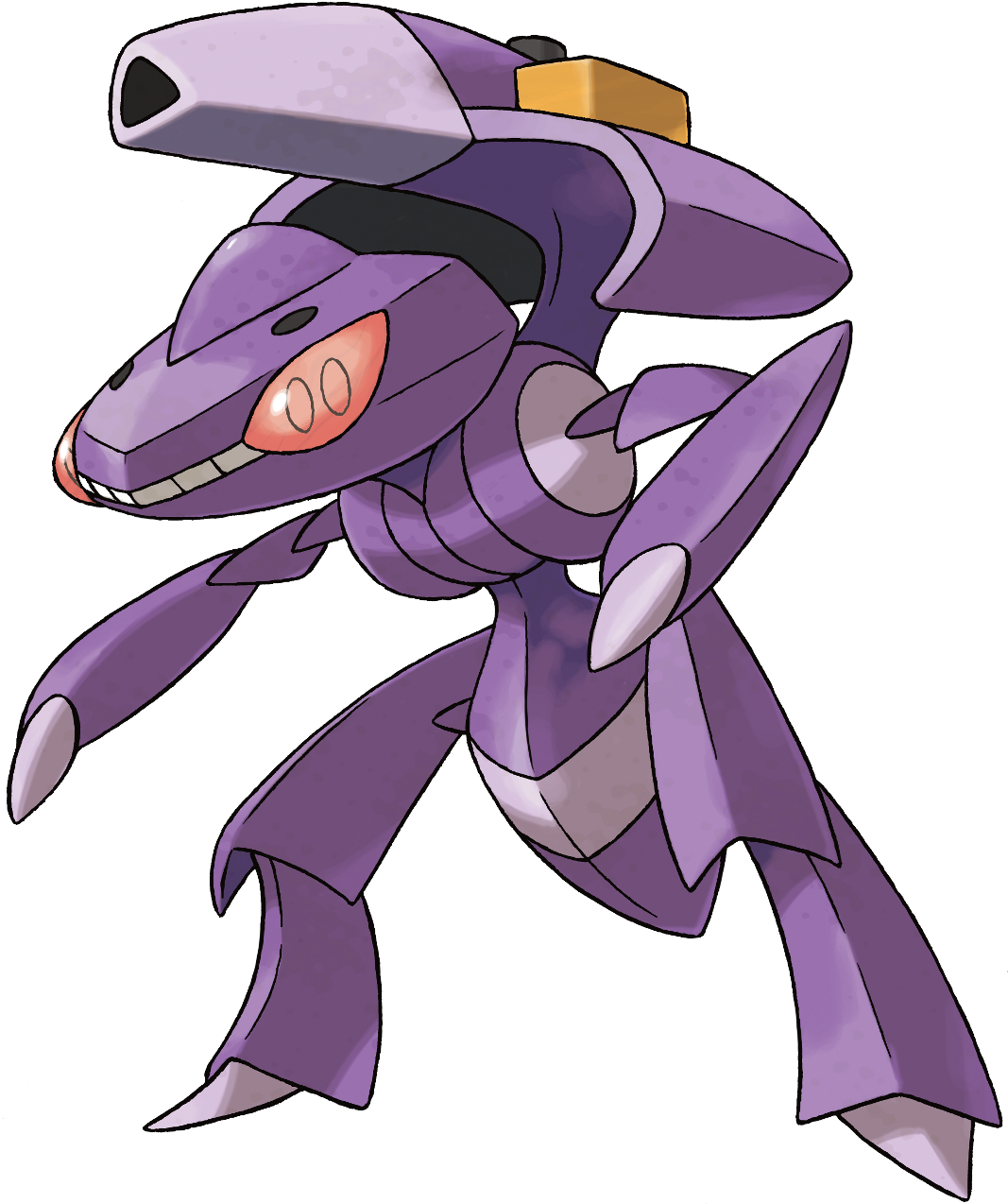 Purple_ Mechanical_ Pokemon_ Genosect PNG