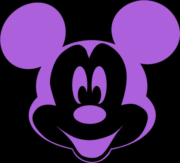 Purple_ Mickey_ Mouse_ Silhouette.png PNG