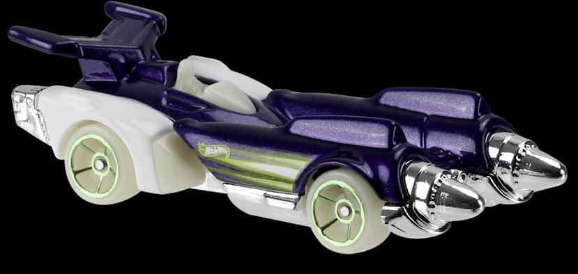 Purpleand White Rocket League Car PNG
