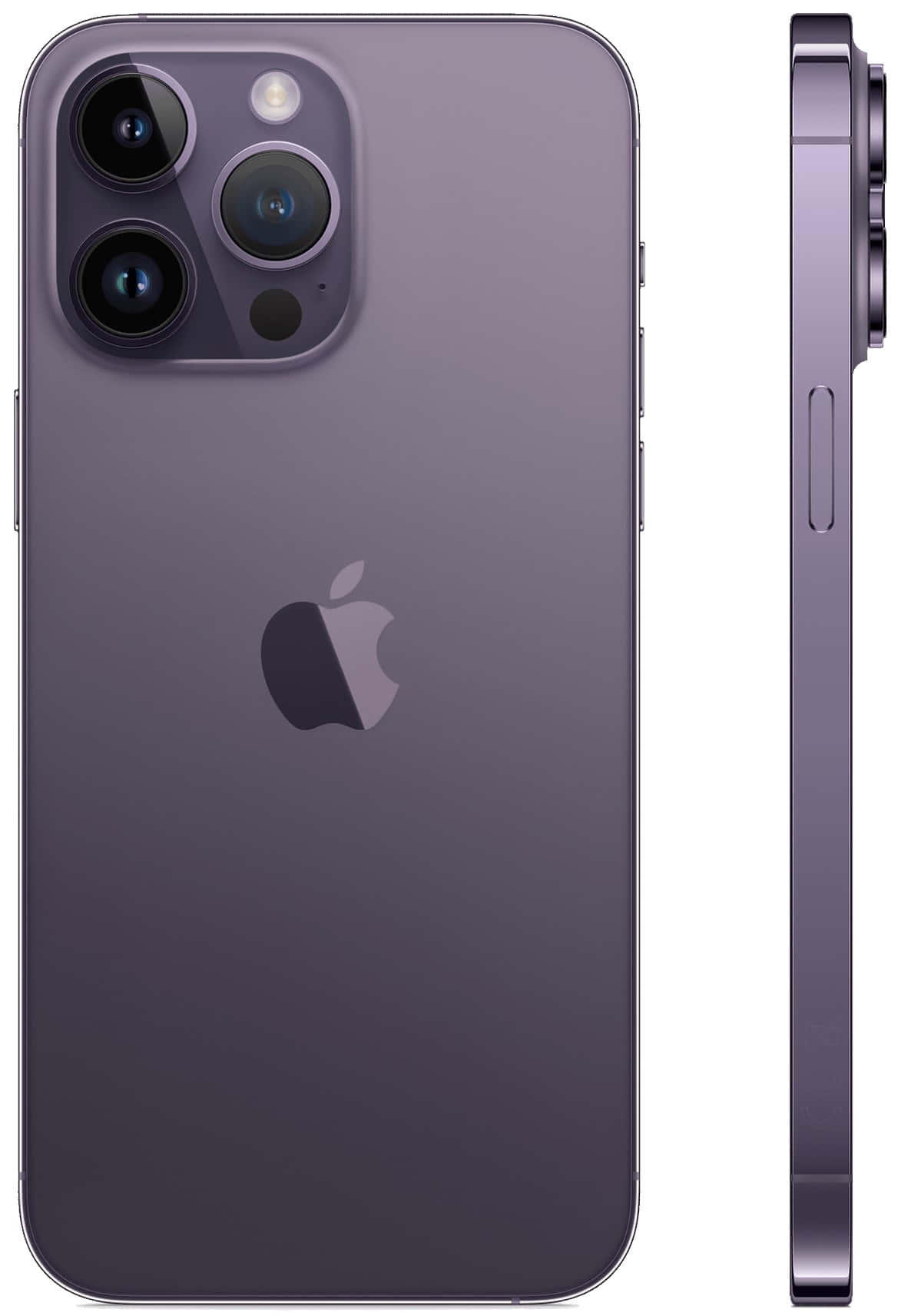 Purplei Phone14 Pro Max Backand Side View Wallpaper