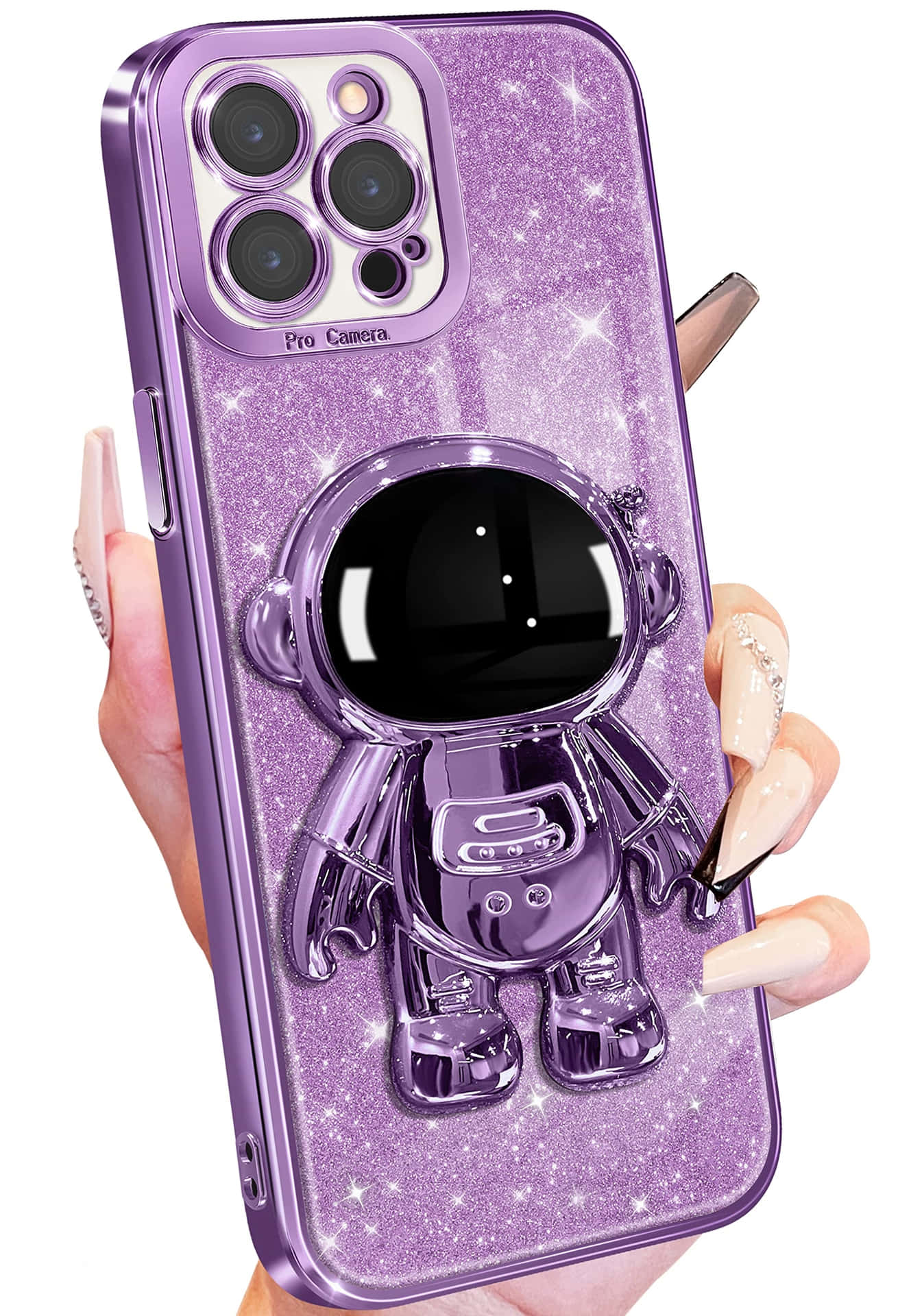Purplei Phone14 Pro Maxwith Astronaut Case Wallpaper