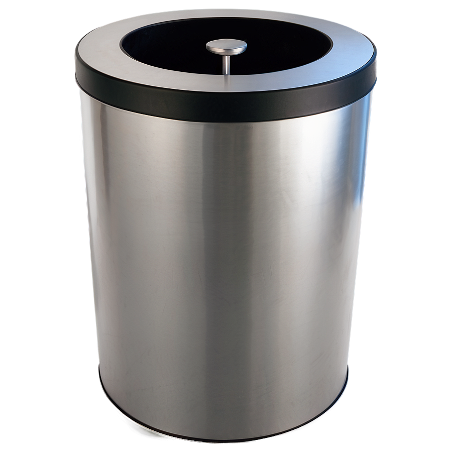 Push Bin Silver Png 06242024 PNG