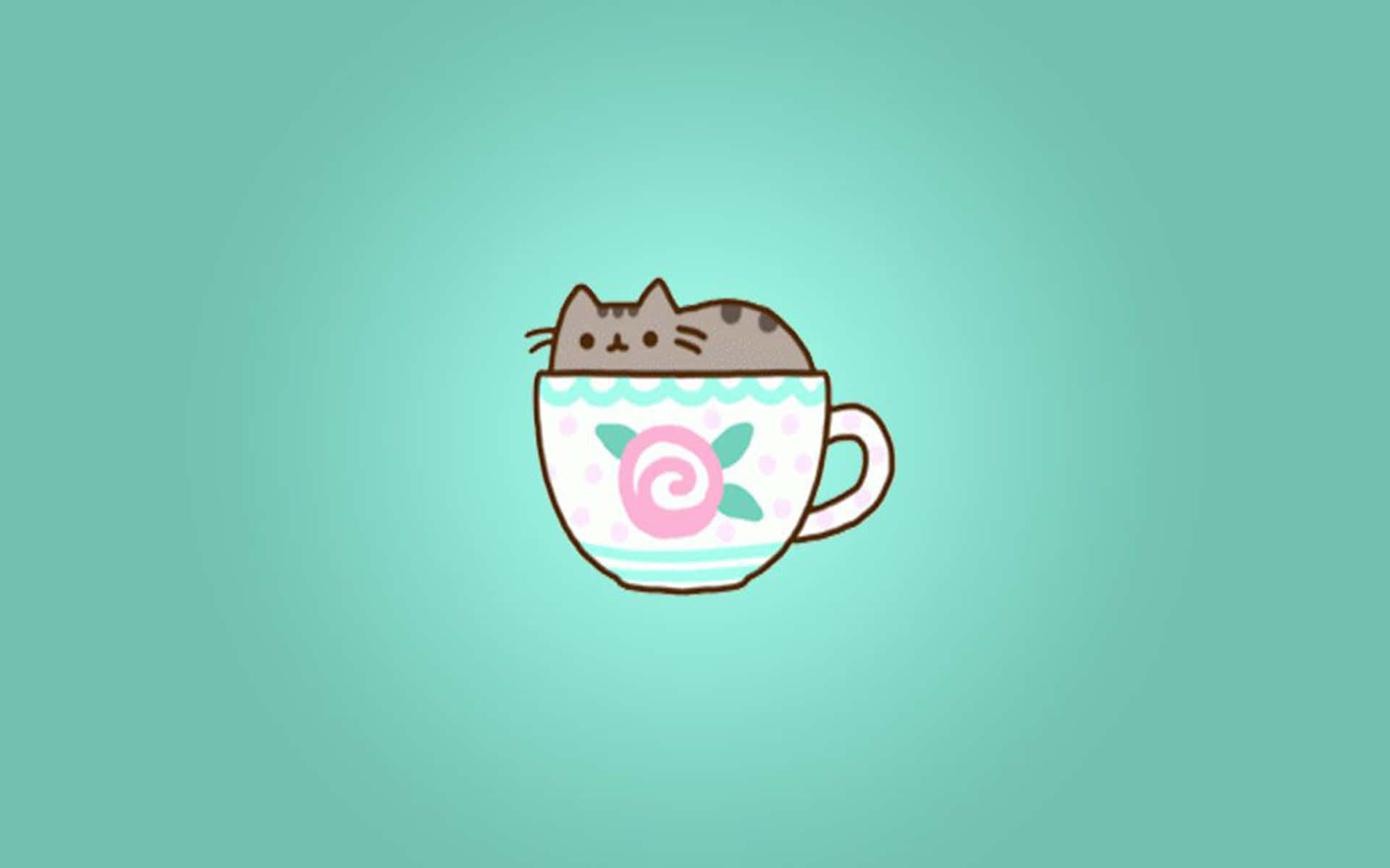 Pusheen Cat In A Teacup