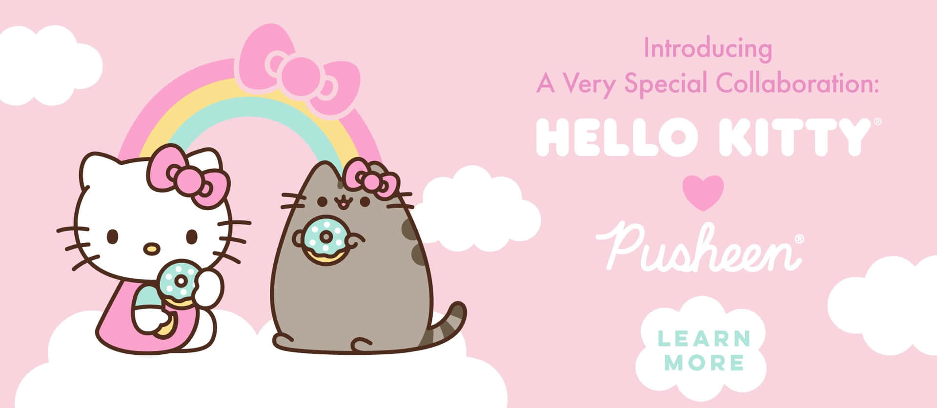 Show some love for Pusheen — the adorable, kawaii cat! Wallpaper