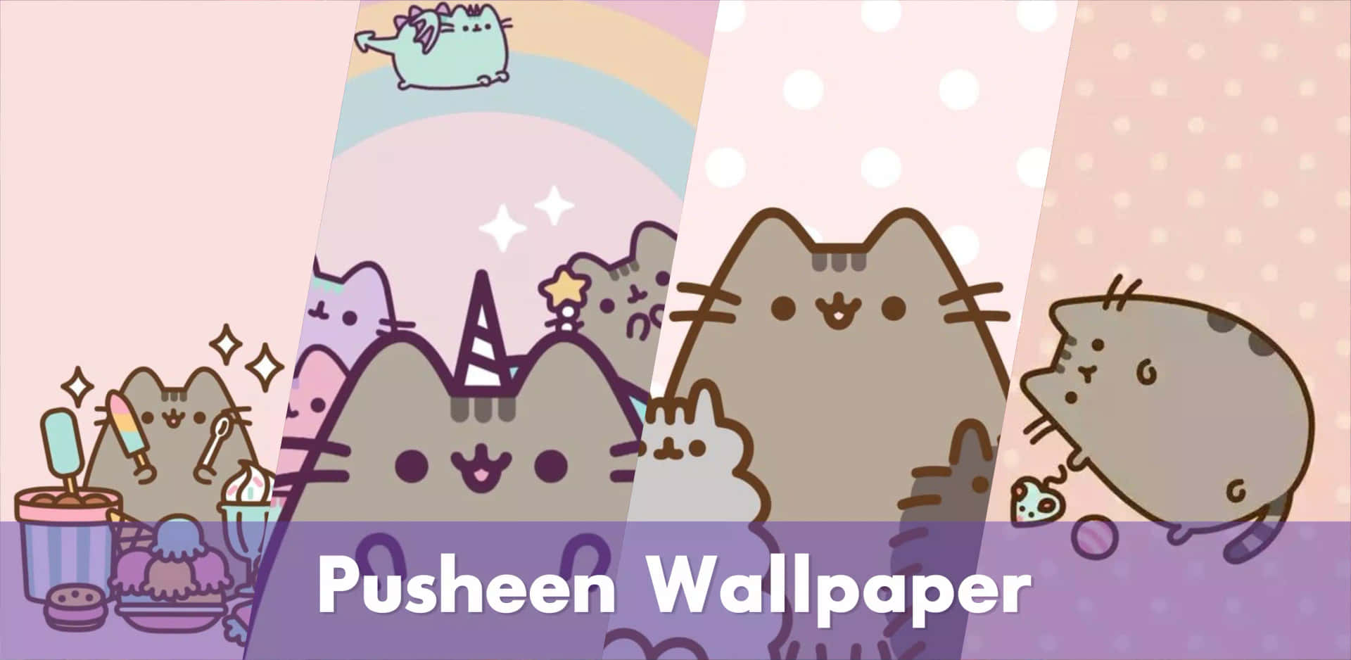 Cutest Pusheen Kawaii Character Wallpaper