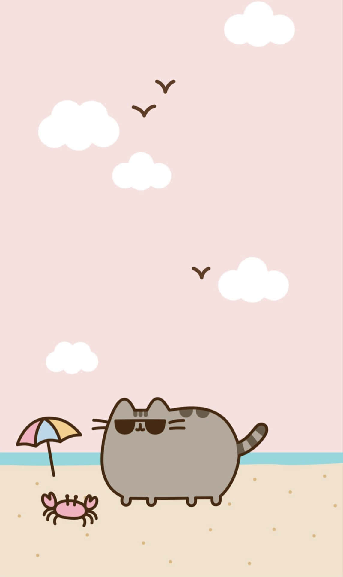Spread the cuteness: Pusheen the kawaii cat! Wallpaper