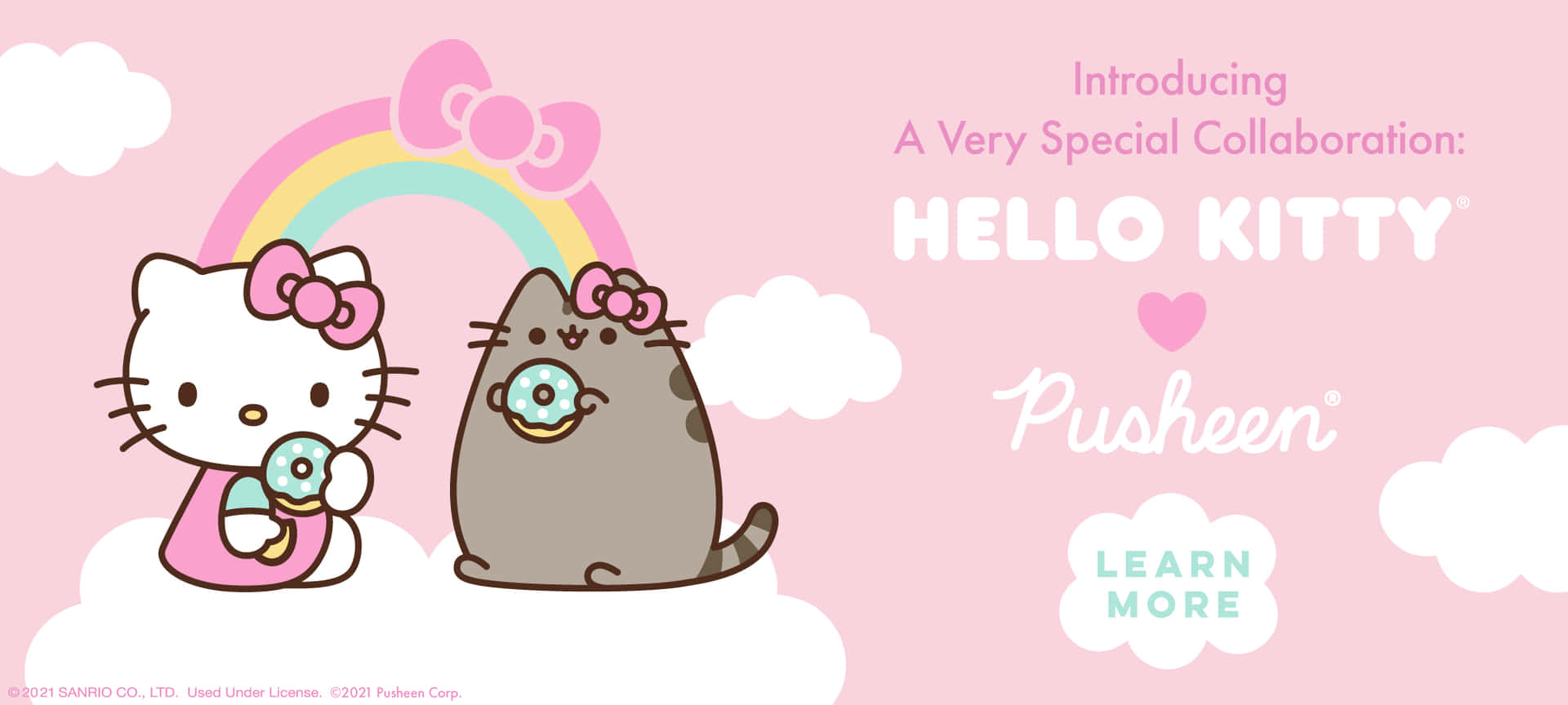 “Enjoy your day with Pusheen PC!” Wallpaper