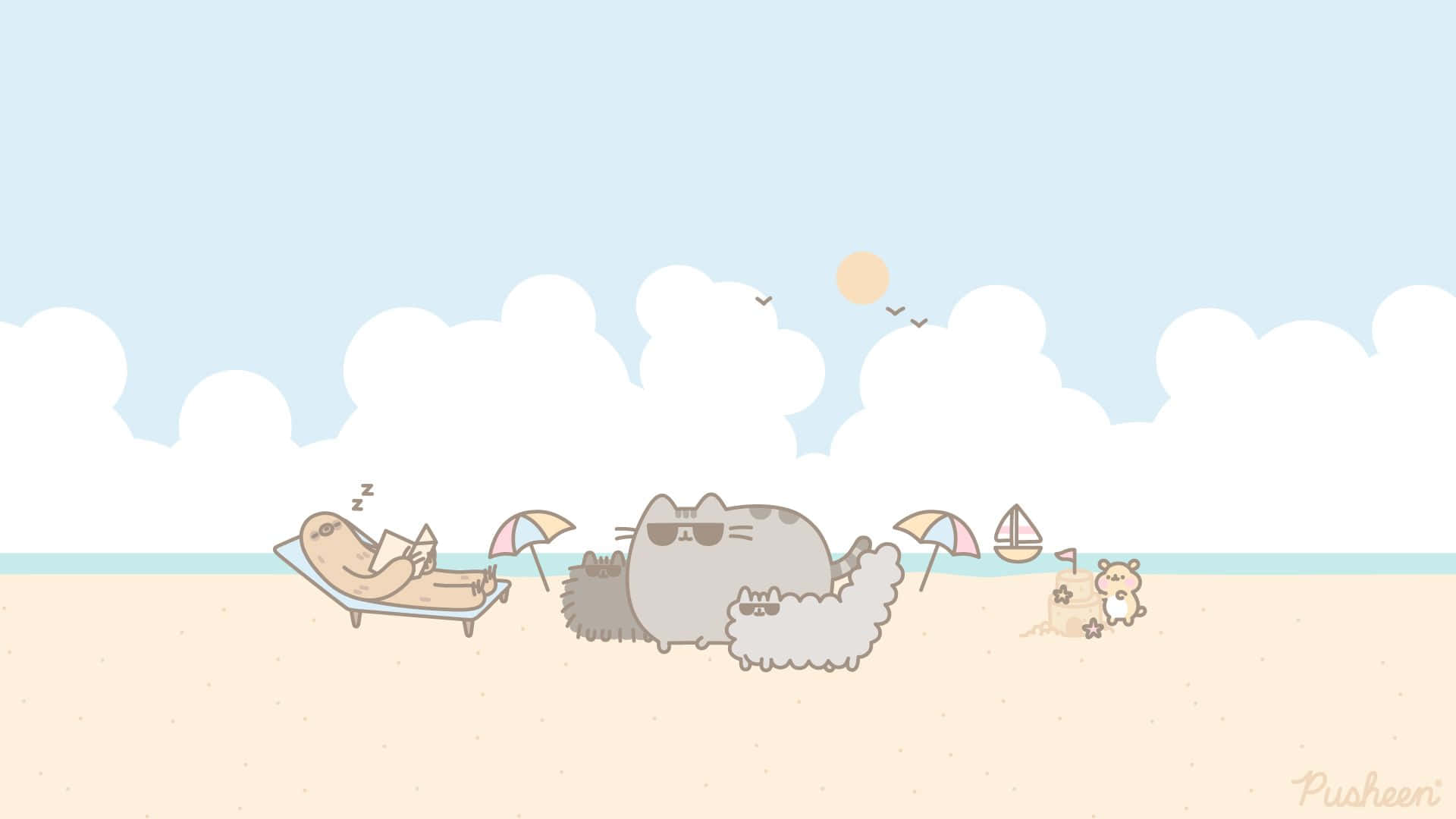 Boost your productivity with Pusheen PC Wallpaper