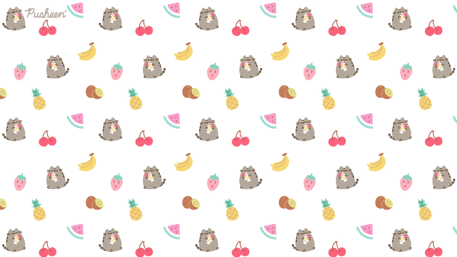 Get your work done on a Pusheen PC Wallpaper