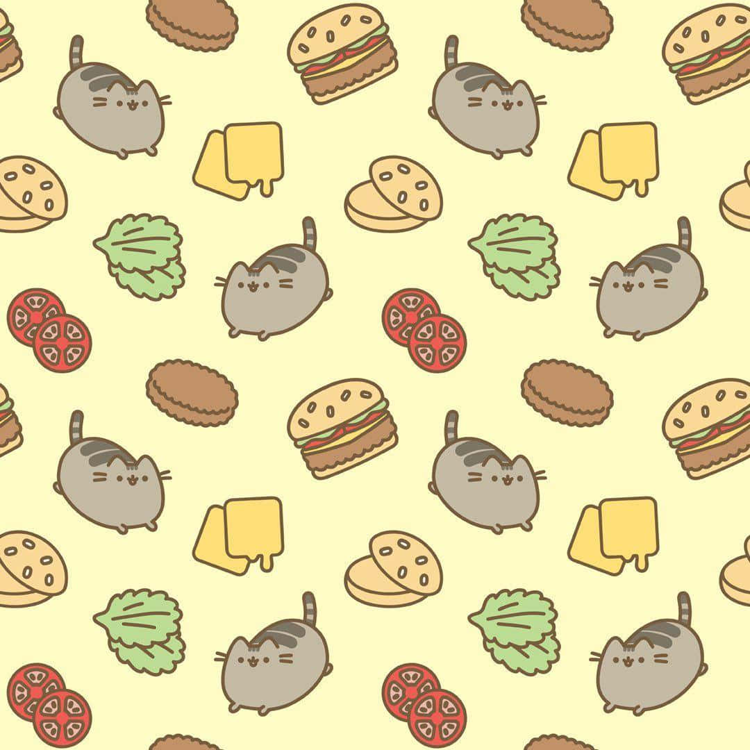 A day at the office made fun with Pusheen PC Wallpaper