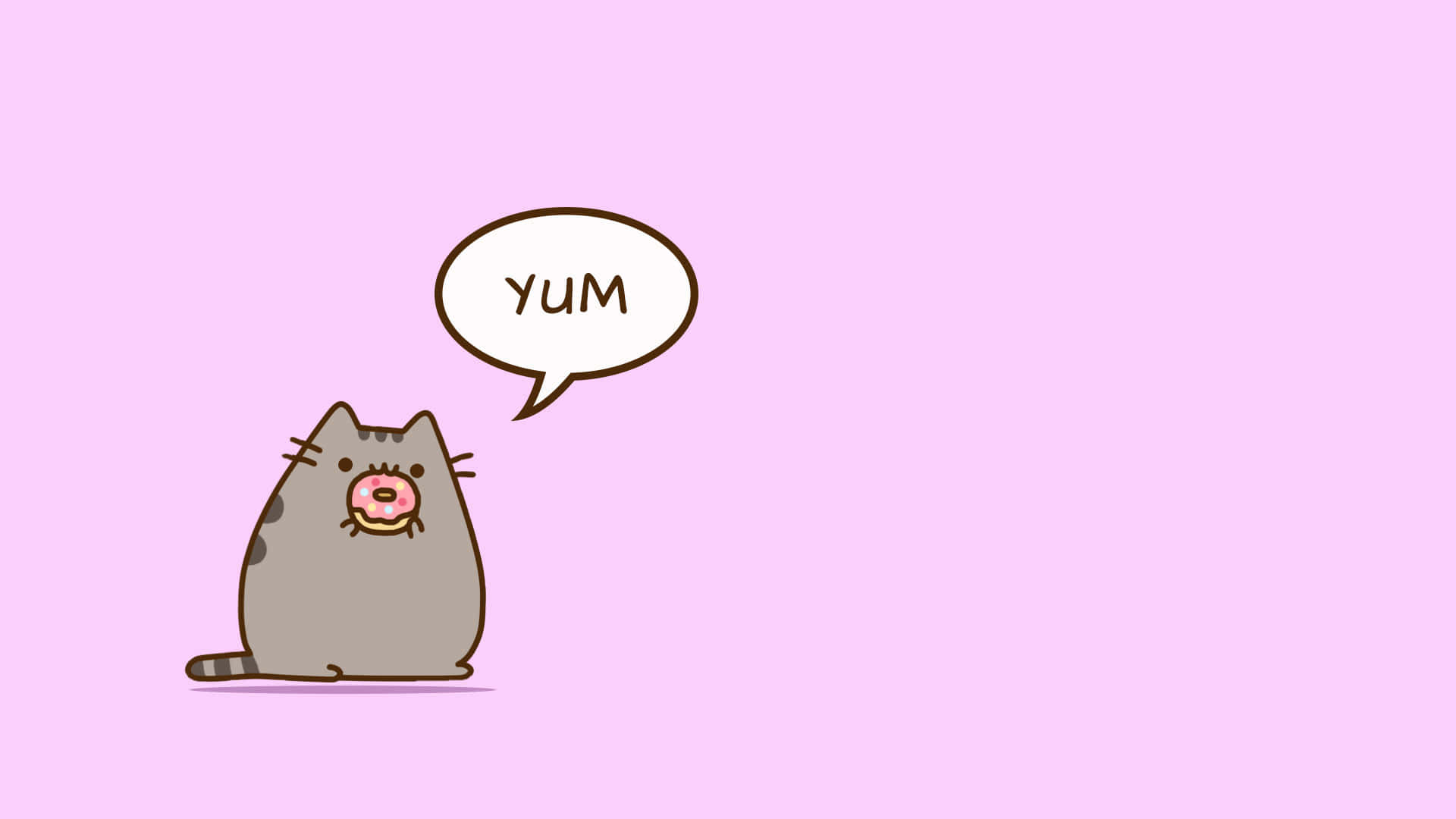 Unplug and relax with Pusheen PC Wallpaper
