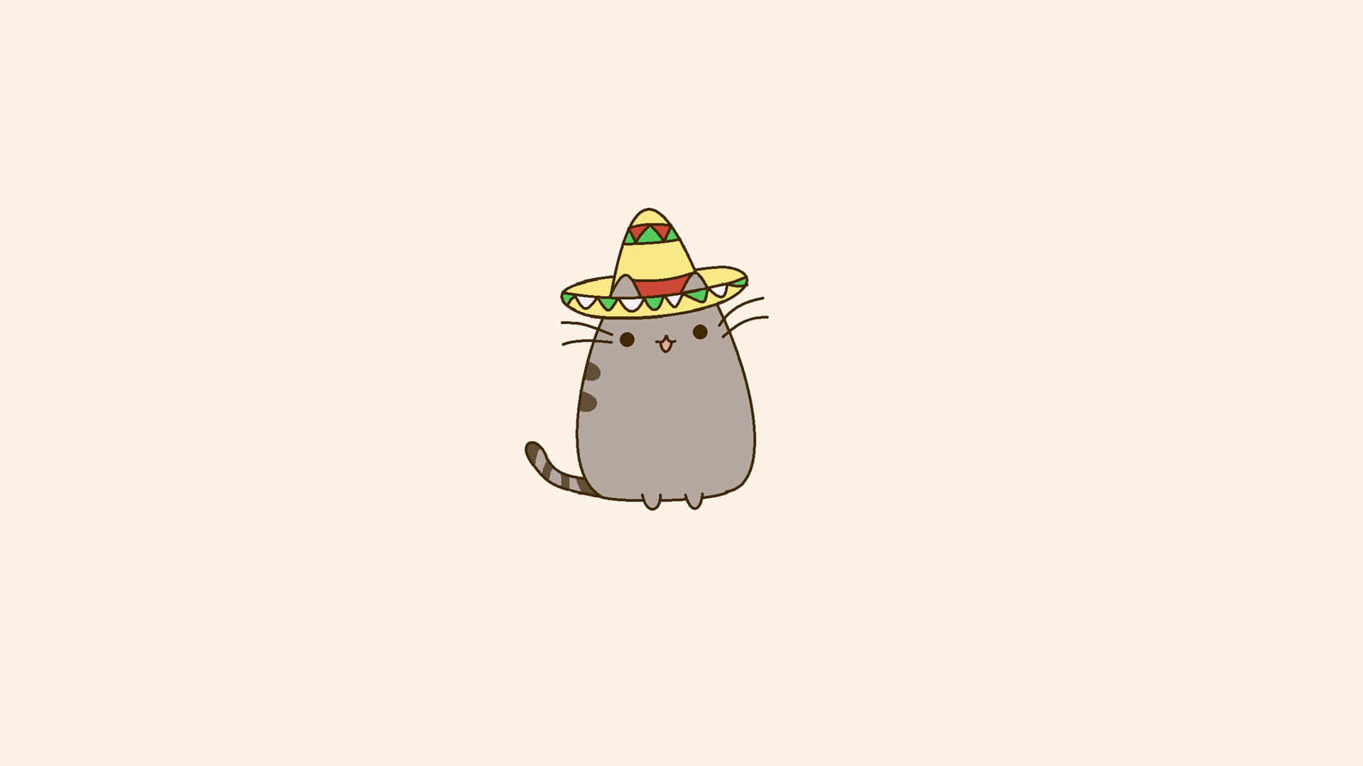 Have fun while working with Pusheen the Cat on your Pc! Wallpaper