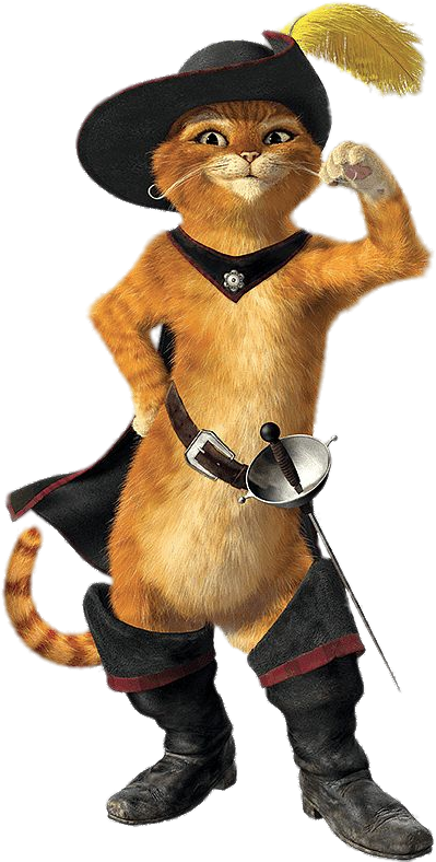 Puss In Boots Character Pose PNG