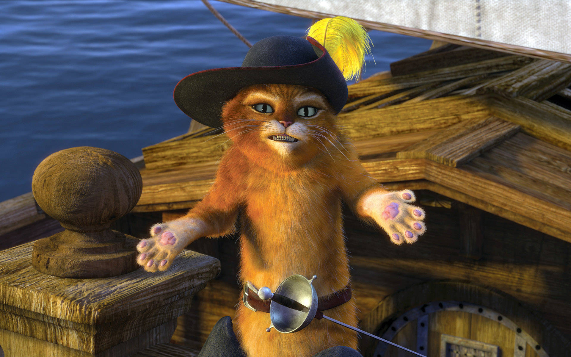 Puss In Boots From Shrek The Third Wallpaper