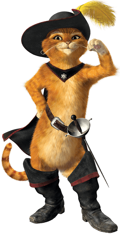 Puss In Boots Standing Pose PNG