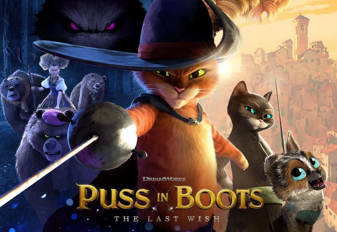 Puss In Boots The Last Wish Movie Poster Wallpaper