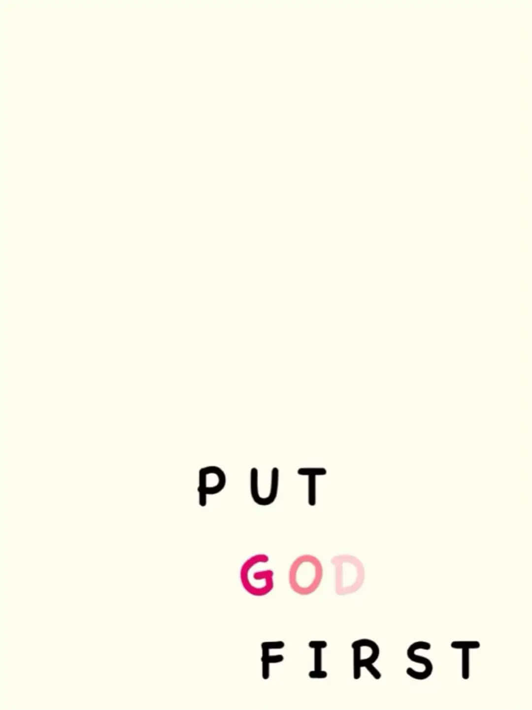 Download Put God First Inspirational Quote Wallpaper | Wallpapers.com