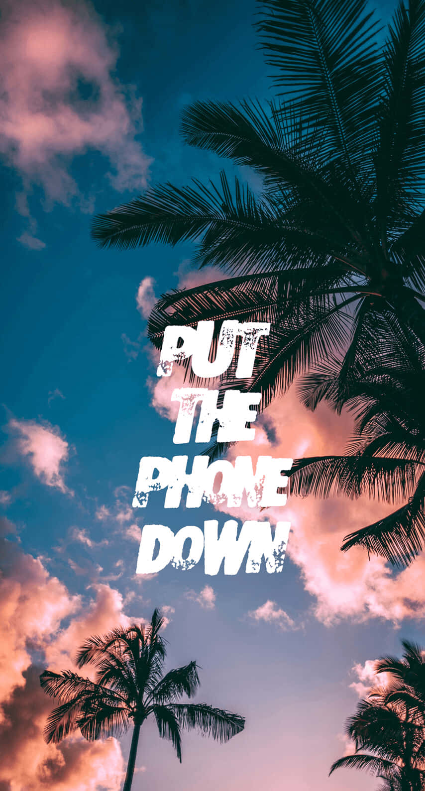Put The Phone Down For Better Mental Health Wallpaper