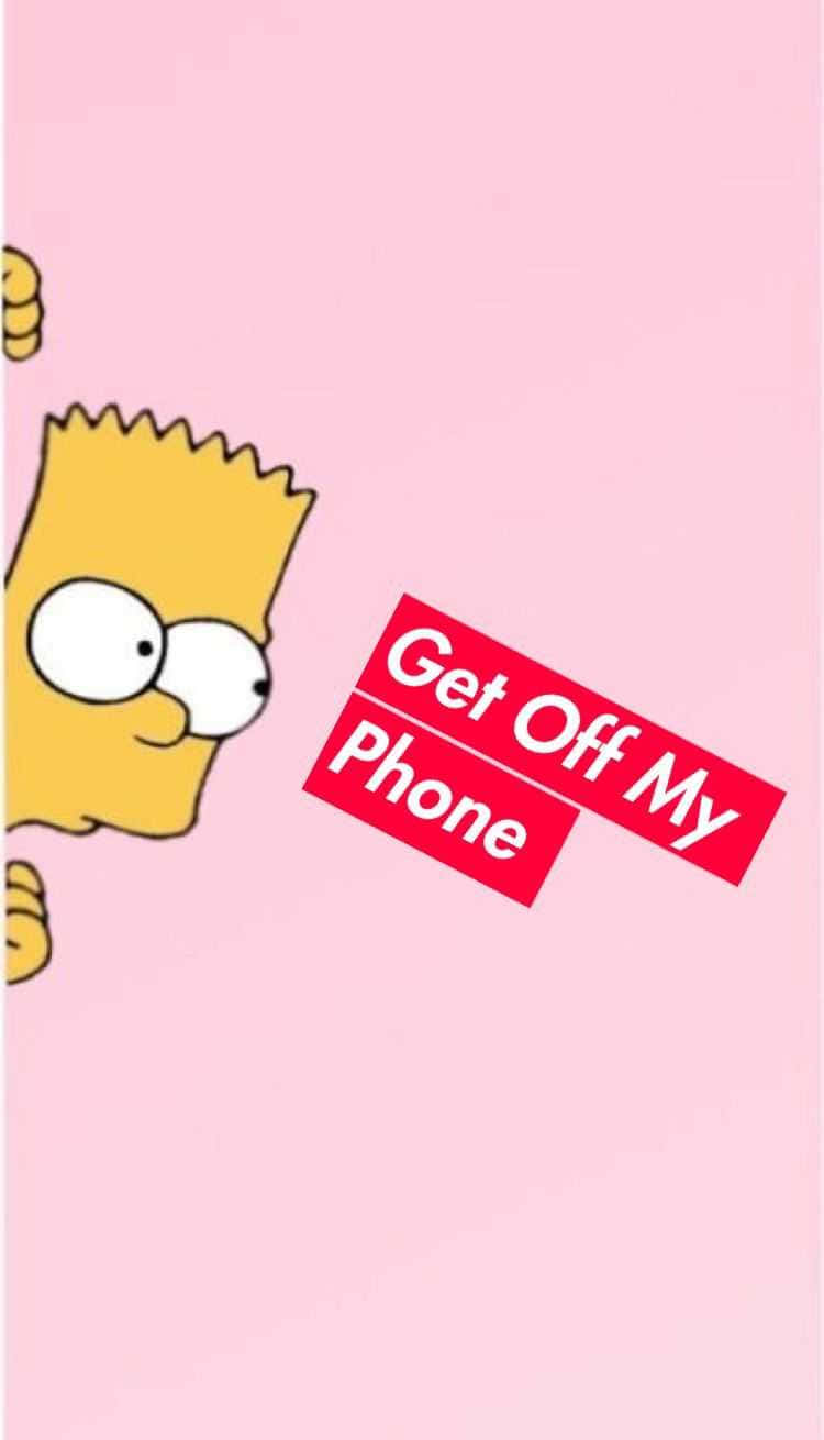 The Simpsons Get Off My Phone Wallpaper