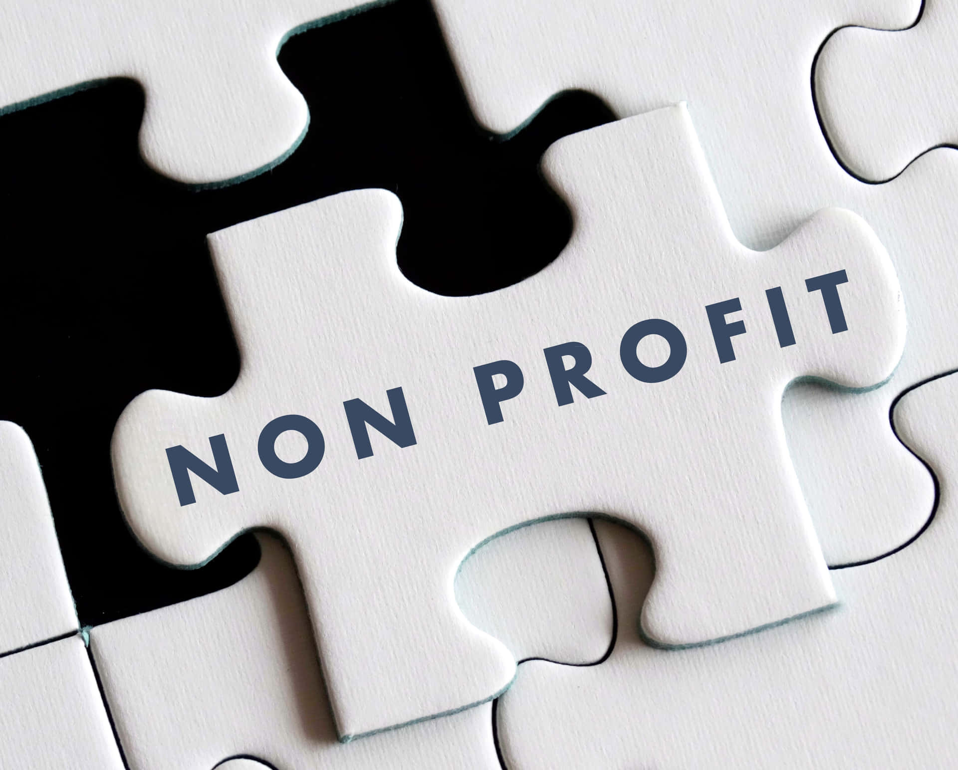 Nonprofit - Un Pezzo Di Puzzle Con La Scritta Non Profit