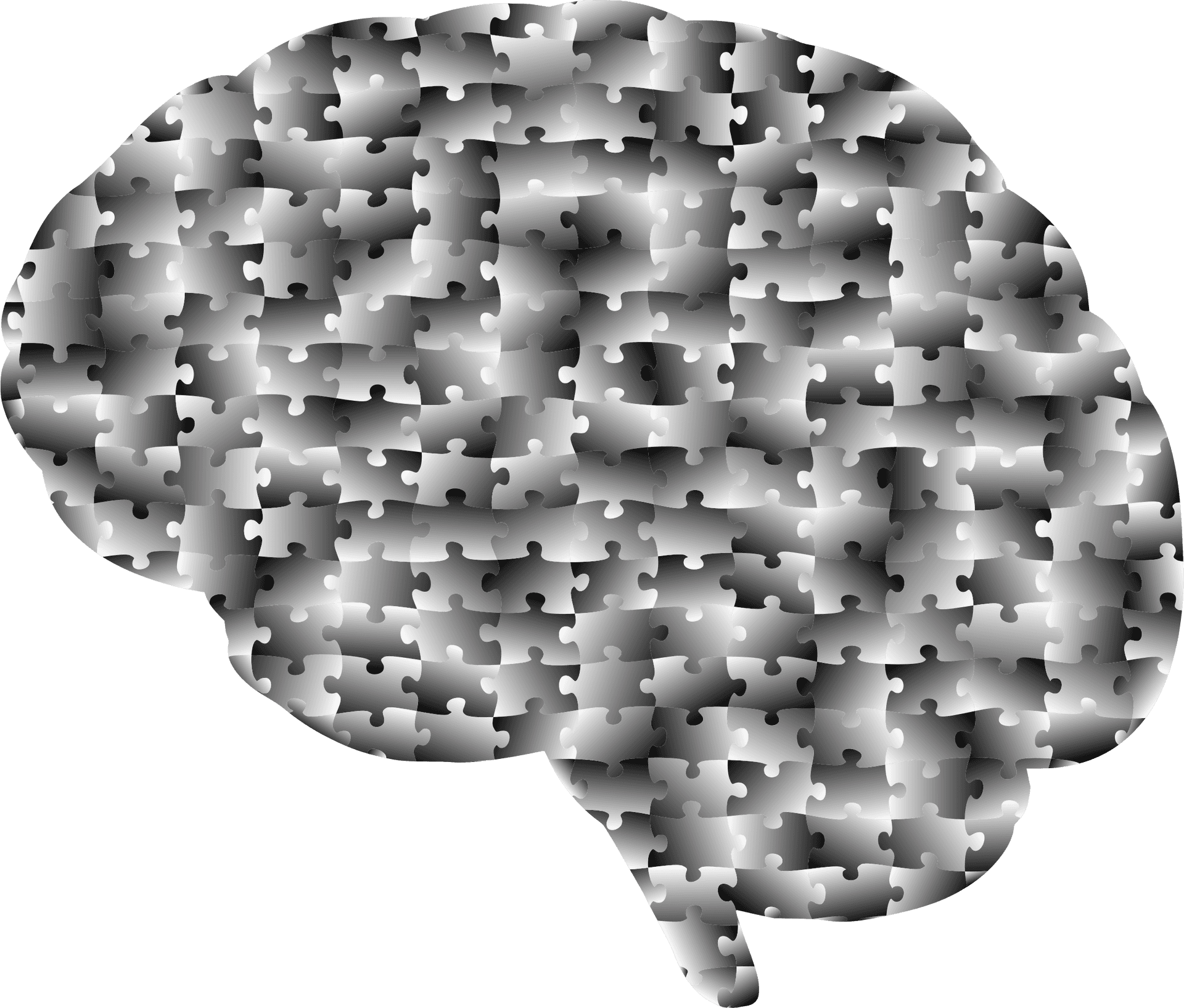 Puzzle Brain Graphic PNG