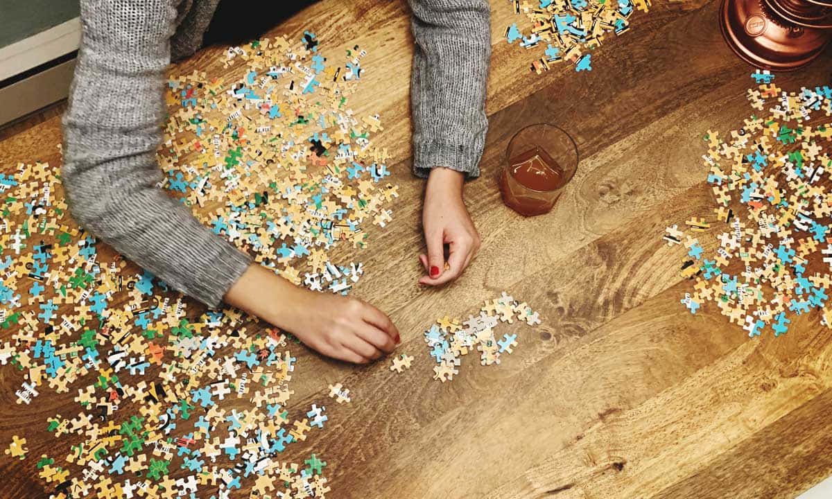 Floor Jigsaw Puzzle Pieces Picture