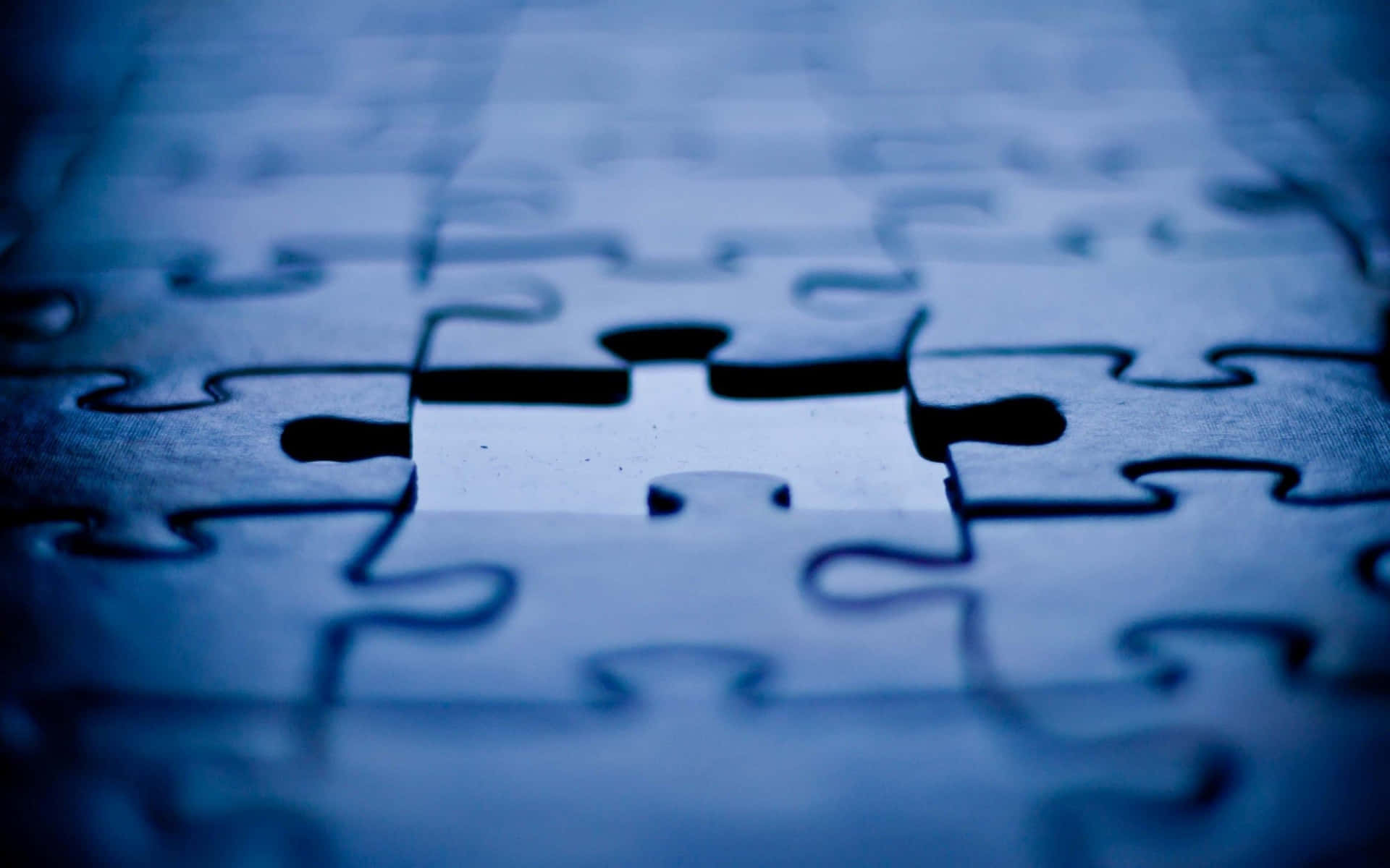 Macroblaues Jigsaw-puzzle-bild