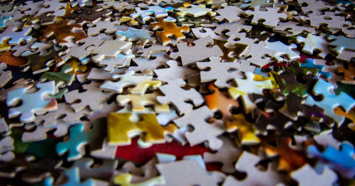 Random Jigsaw Puzzle Floor Picture