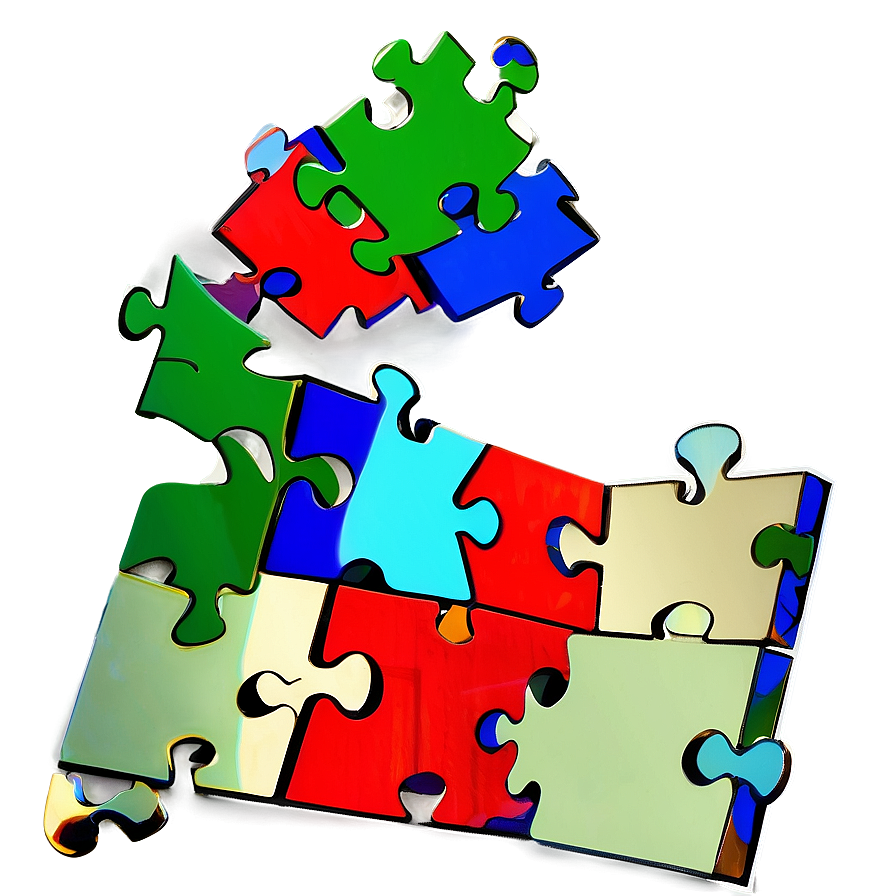 Puzzle Pieces Template Png Itp50 PNG