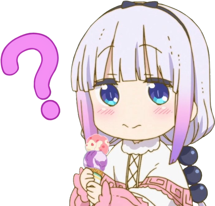 Puzzled Anime Characterwith Question Mark PNG