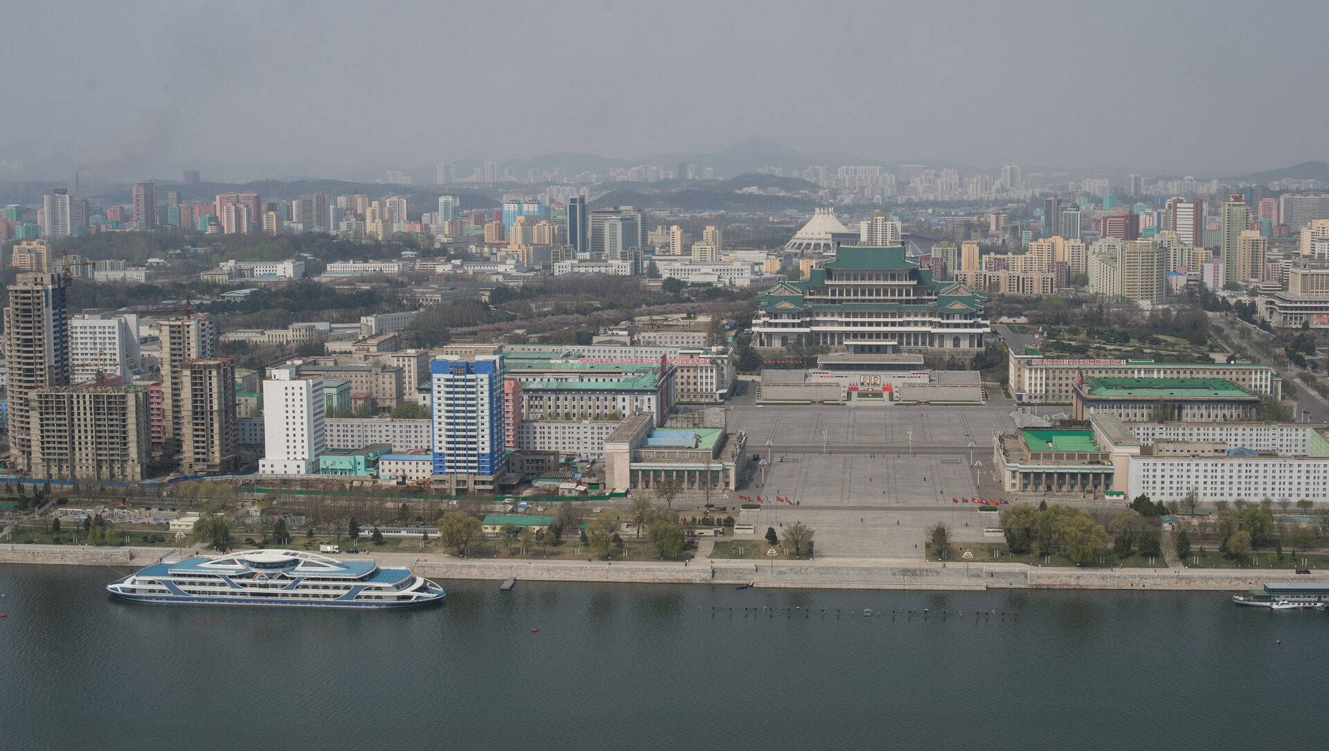 Pyongyang North Korea Skyline Wallpaper