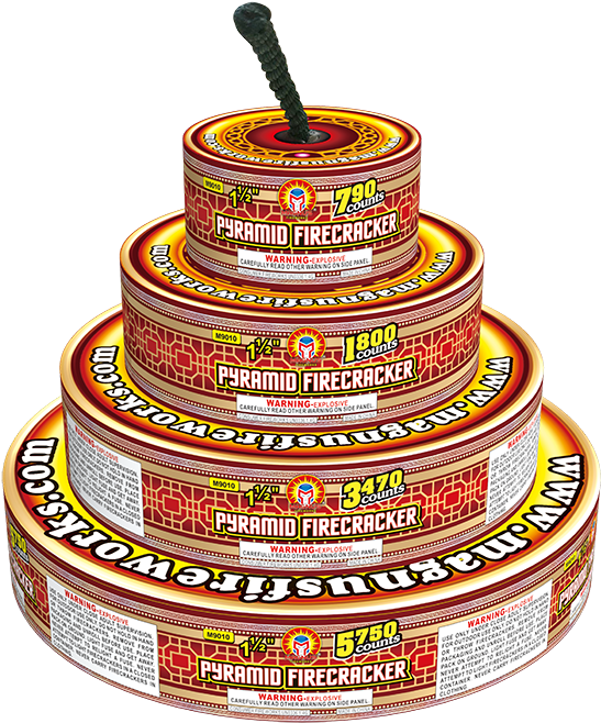 Pyramid Firecracker Stack PNG
