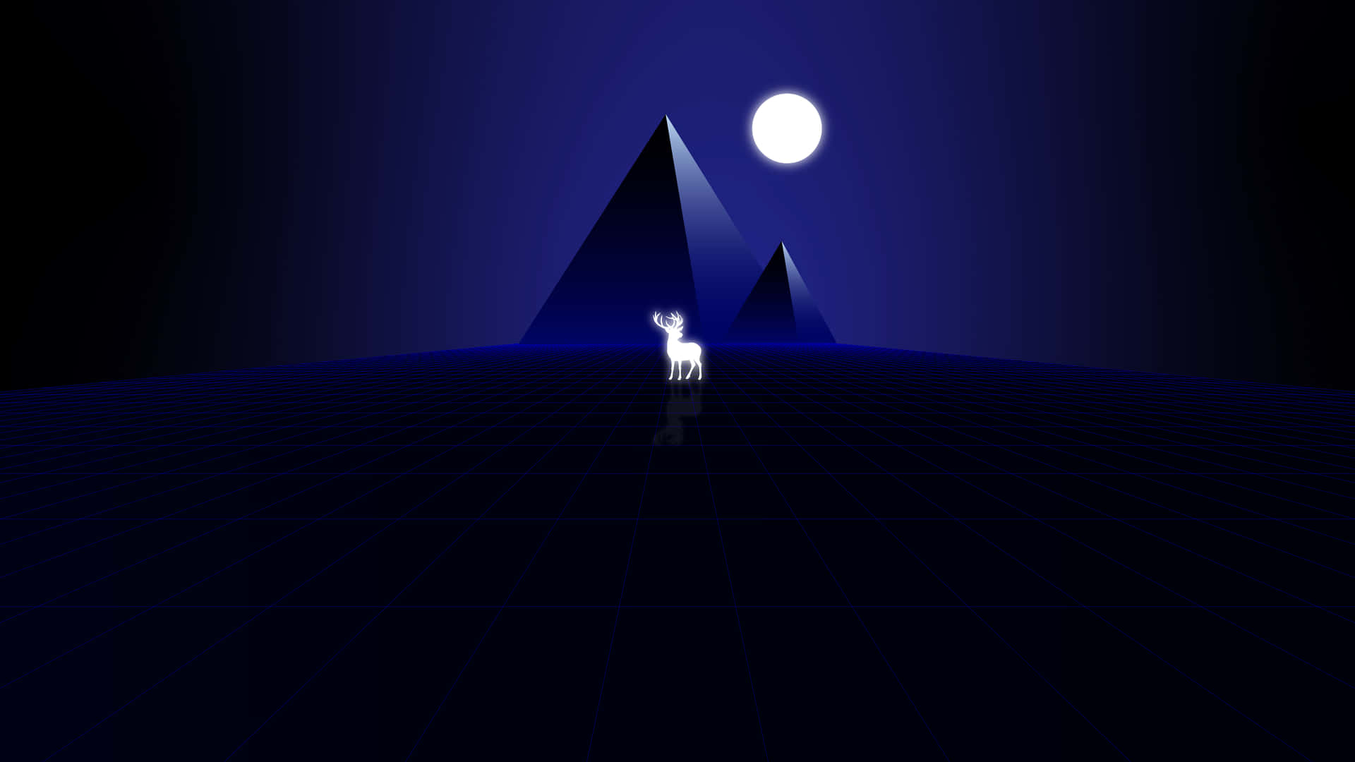 Pyramid Of The Moon Glowing Deer Picture