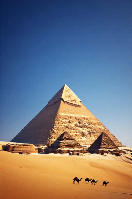 Pyramids Of Giza Timeless Desert 4k Wallpaper