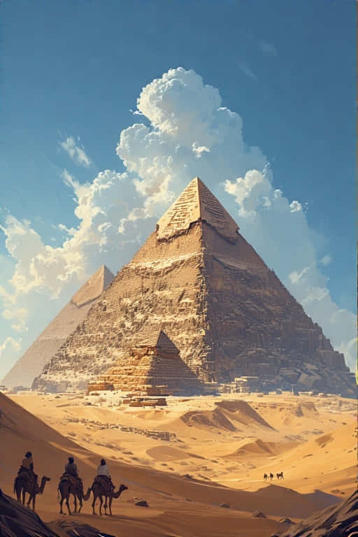 Pyramids Of Giza Timeless Desert 4k Wallpaper
