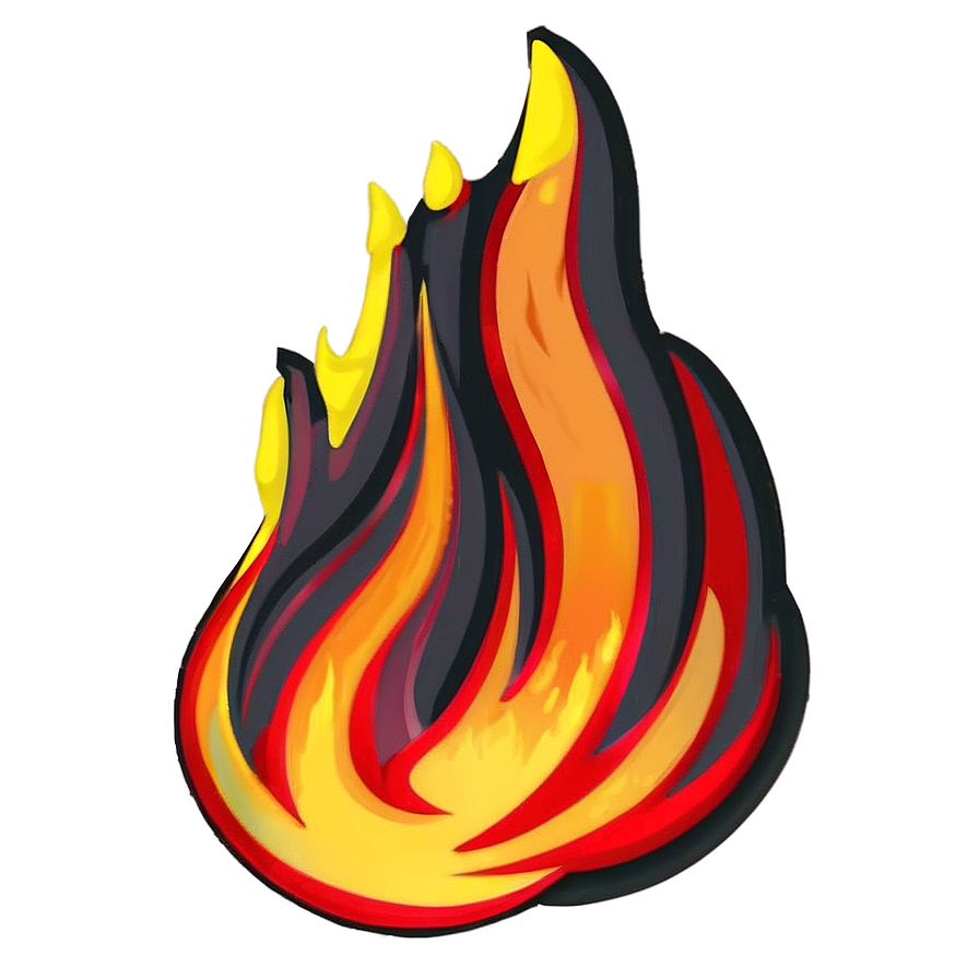 Pyro Fire Emoji Representation Png 05042024 PNG