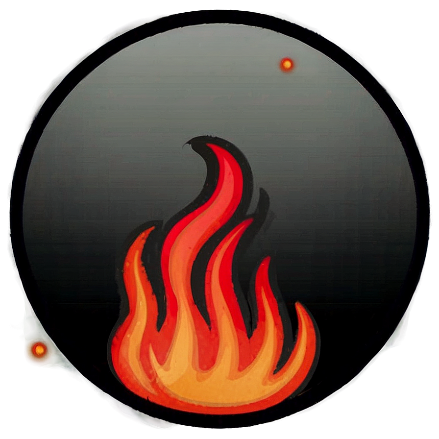 Pyro Fire Emoji Representation Png Qad PNG