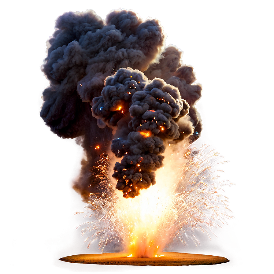 Pyrotechnic Explosion Display Png 04302024 PNG