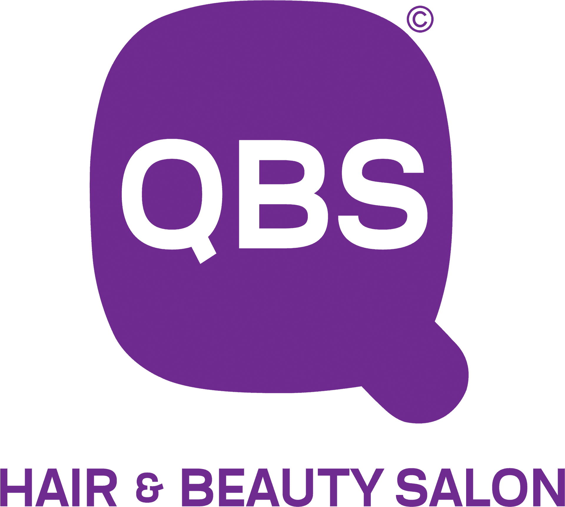 Q B S Hair Beauty Salon Logo PNG