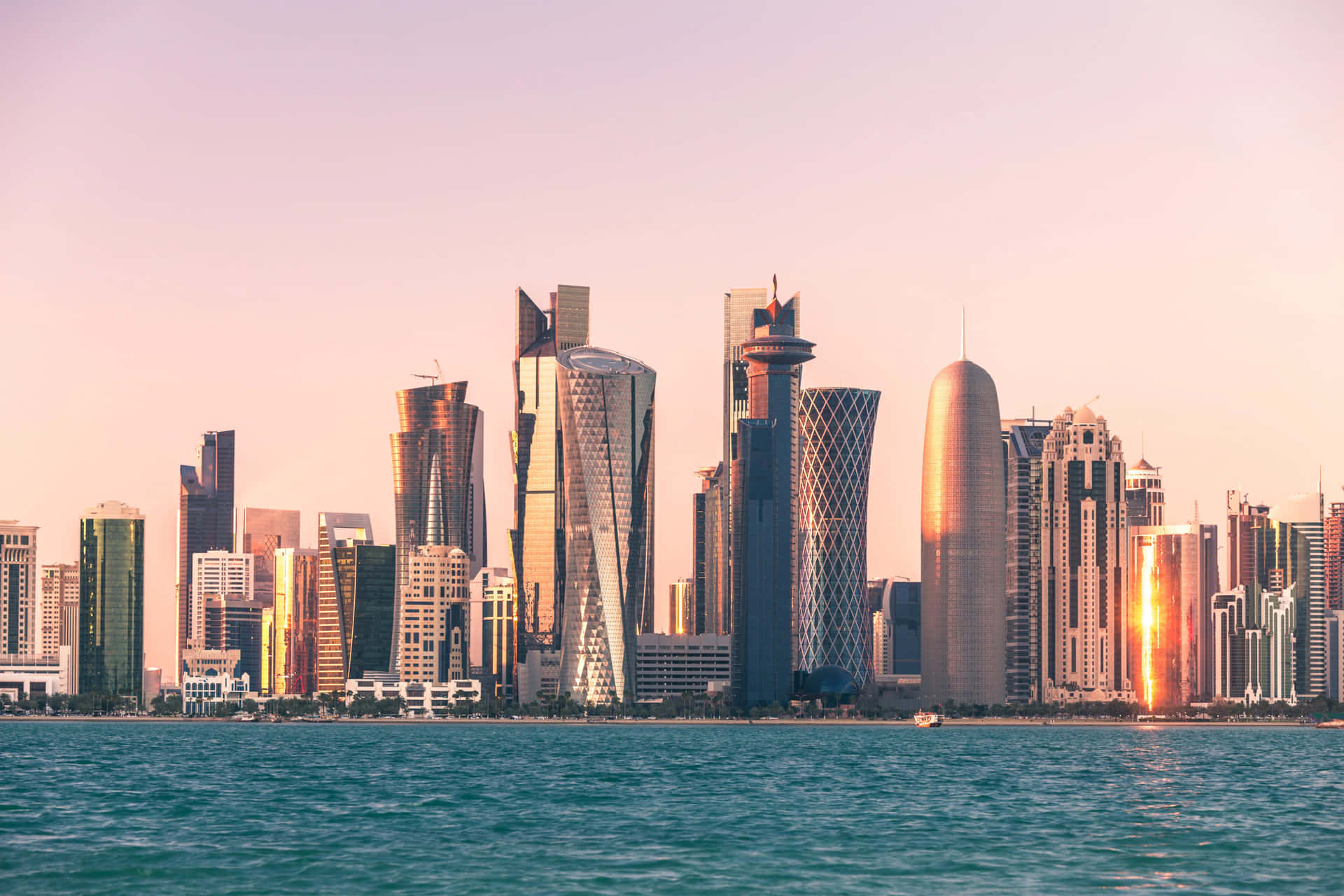 Dieausgedehnte Metropole Von Katar
