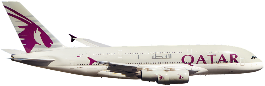 Qatar Airways Aircraft Profile PNG