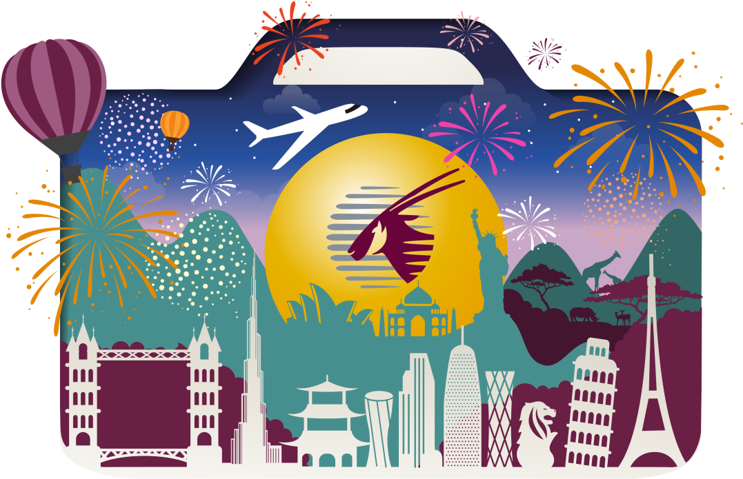 Qatar Airways Global Destinations PNG