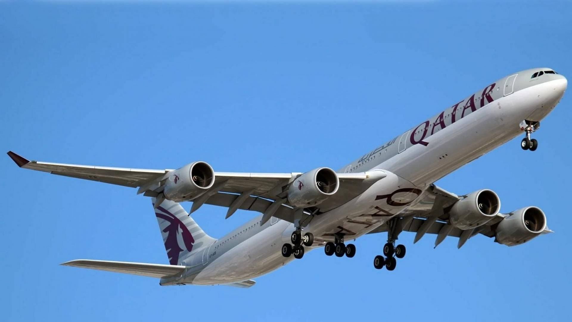 Qatar Airways Up In The Air Wallpaper