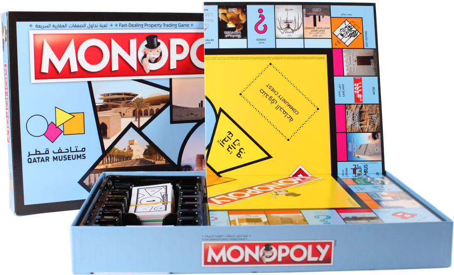 Qatar Museums Monopoly Board Game PNG