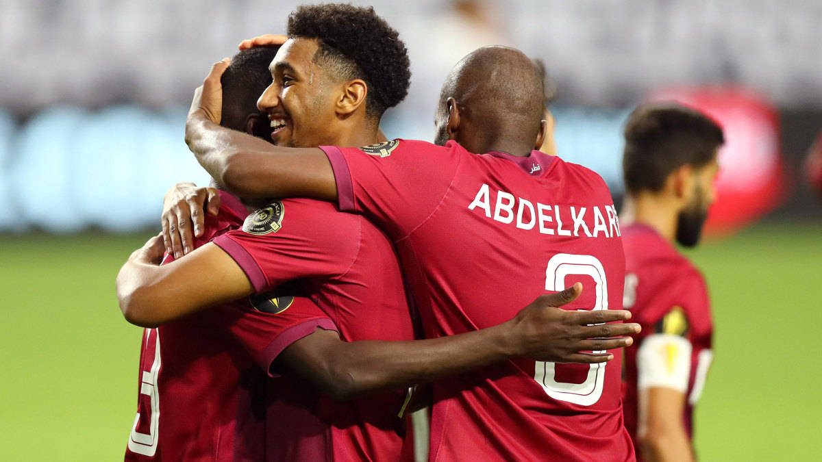Qatar National Football Team Group Hug