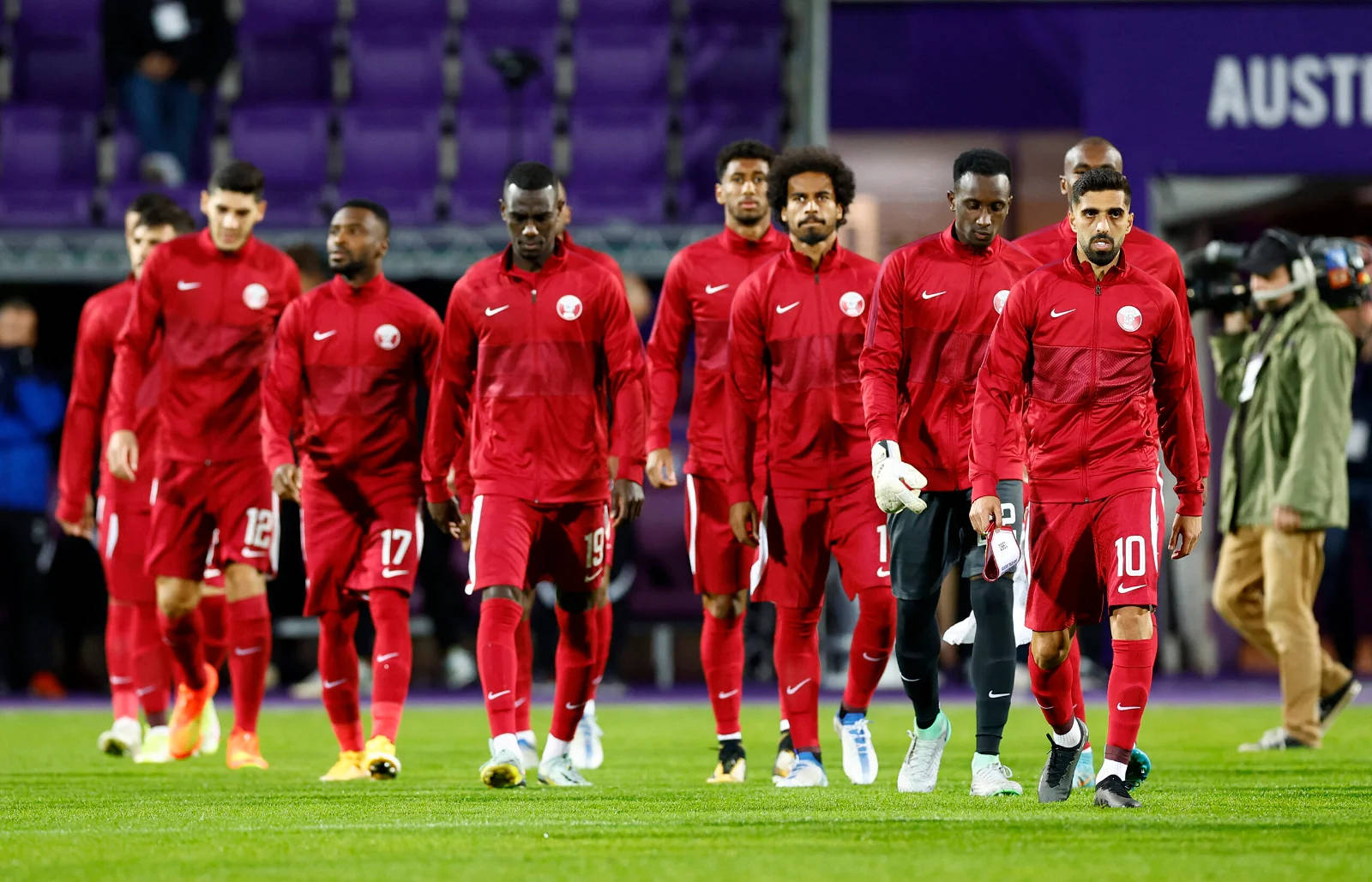 Qatar National Football Team Serious Faces