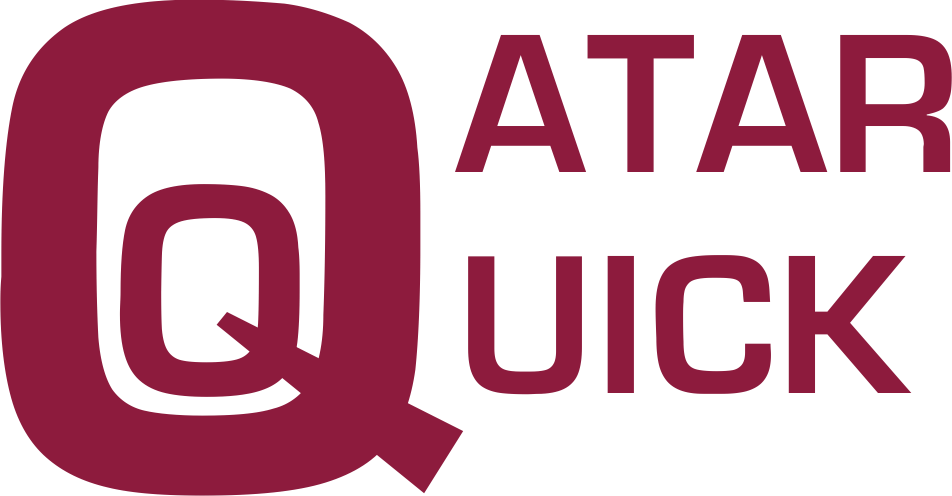 Qatar Quick Logo Redand Blue PNG