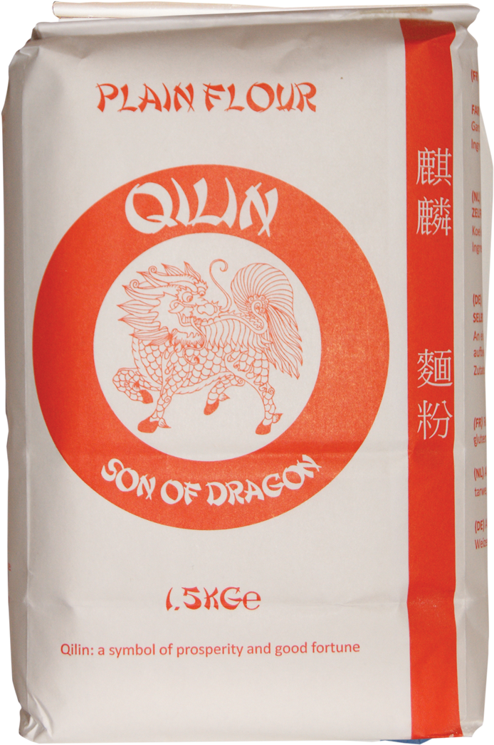 Qilin Brand Plain Flour Package PNG