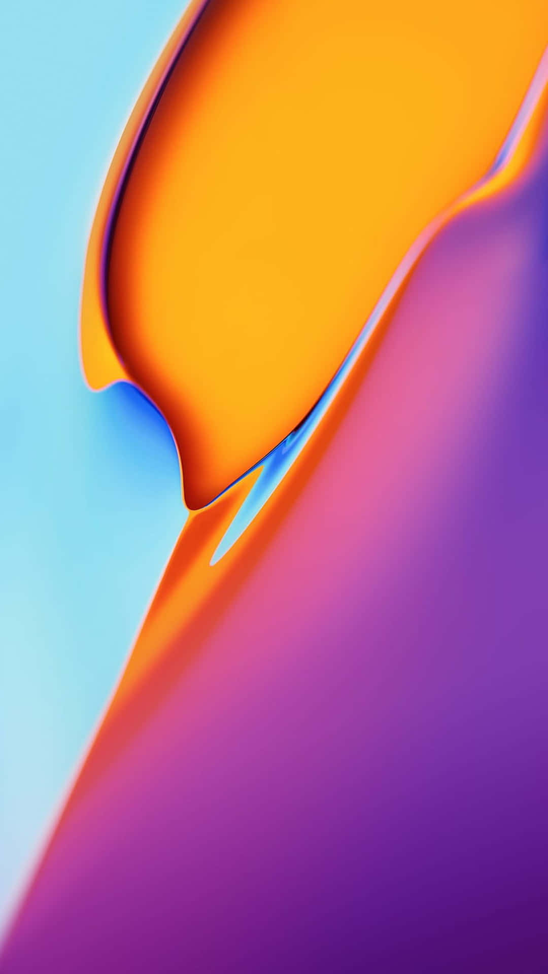Vibrant colors splashing across a QLED display Wallpaper